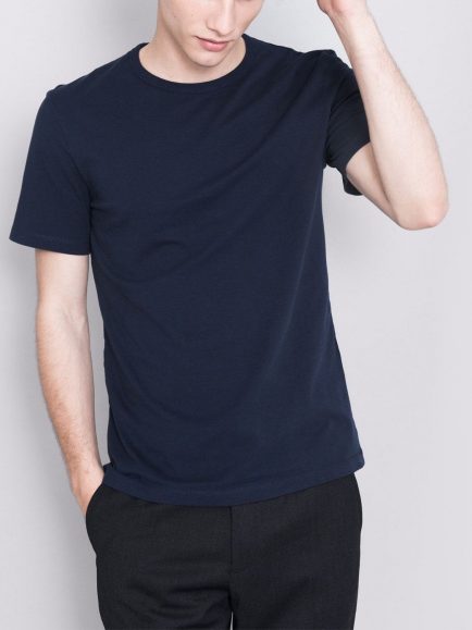 Navy blue half sleeve