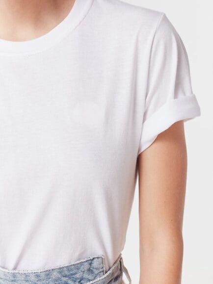 White plain women tshirt