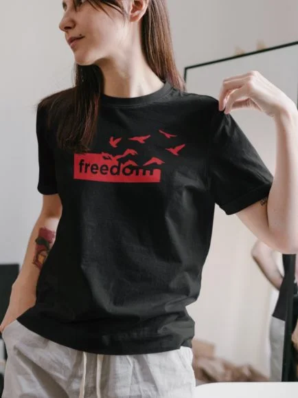 Freedom half sleeve tshirt