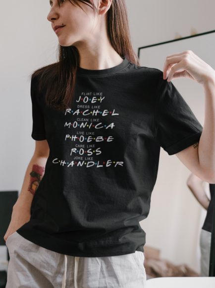 F.R.I.E.N.D.S Black half sleeve tshirt