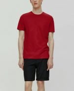 Red men half sleeve tshirt