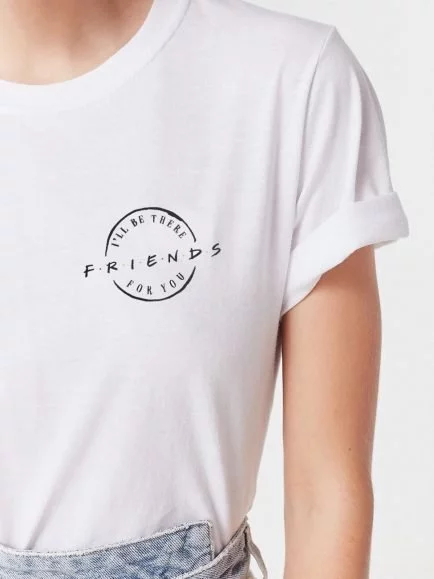Friends pocket design half sleeve tshirt