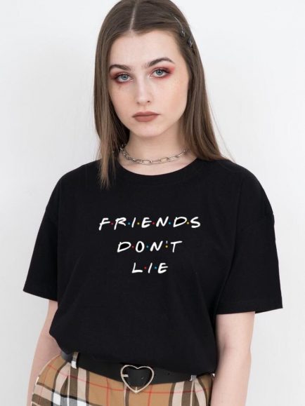 Friends don’t lie half sleeve tshirt