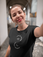 Sun and moon black tshirt - Image 2