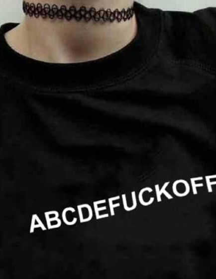 Black minimal tshirt