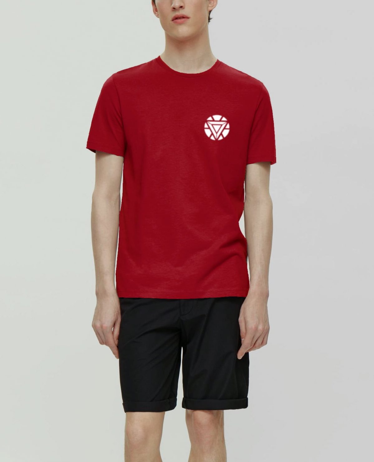 Red tshirt having avenger tshirt