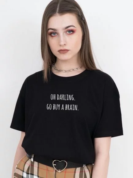 Black minimal tshirt