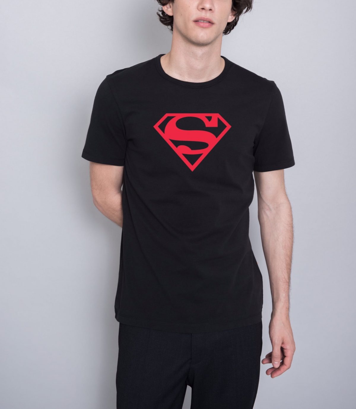 Superman black tshirt