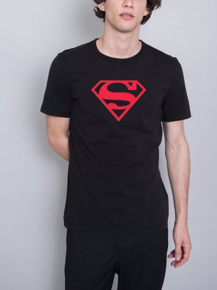 Superman black tshirt