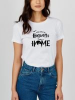 You call it hogwarts white half sleeve tshirt