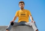 Focus focus focus mustard tshirt