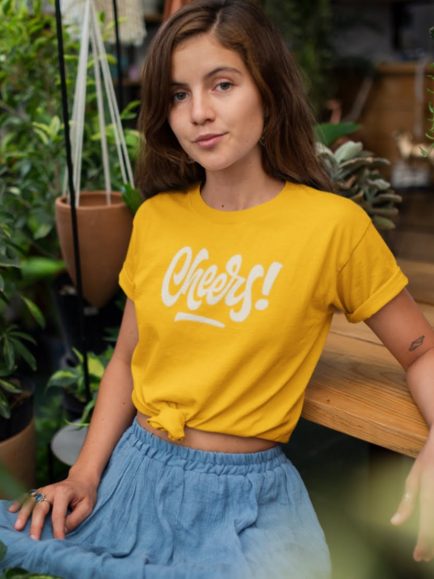Cheers mustard Tshirt