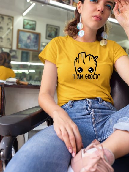 I’m groot mustard tshirt