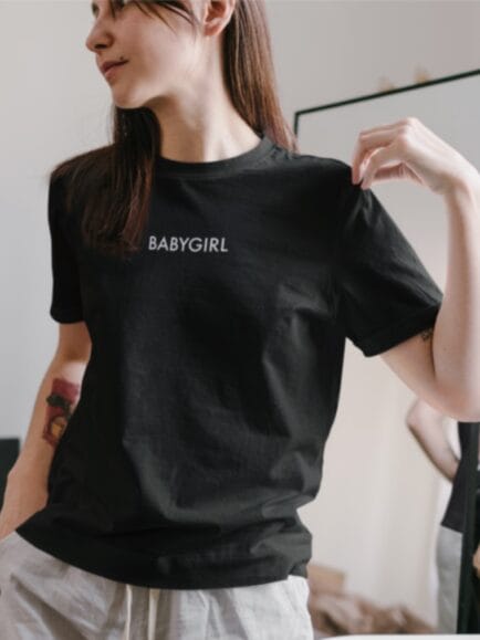 BabyGirl Black Women T-shirt