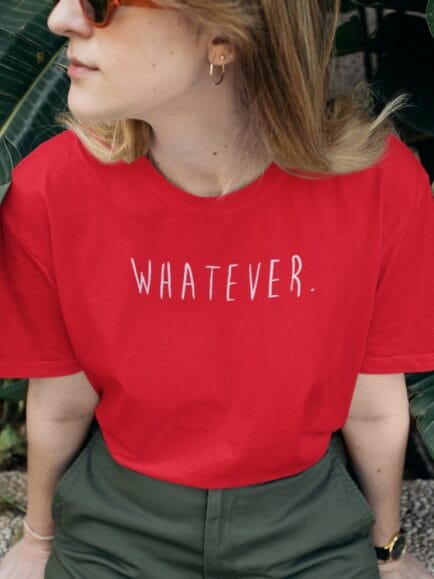 Whatever Red women tshirt