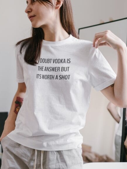 Worth A Shot White Women Tshirt