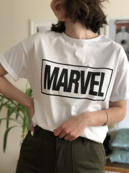 Marvel women white tshirt