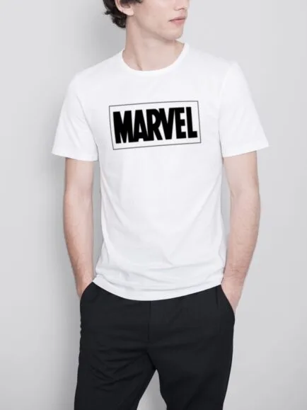 Marvel Mens White Tshirt