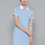 T-Shirt Dress - Striped Blue