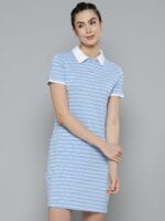 T-Shirt Dress - Striped Blue
