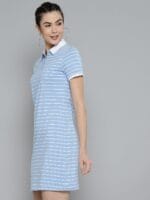T-Shirt Dress - Striped Blue - Image 3
