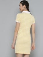 T-Shirt Dress - Striped Yellow - Image 3