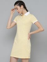 T-Shirt Dress - Striped Yellow