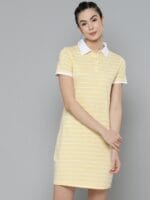 T-Shirt Dress - Striped Yellow - Image 2