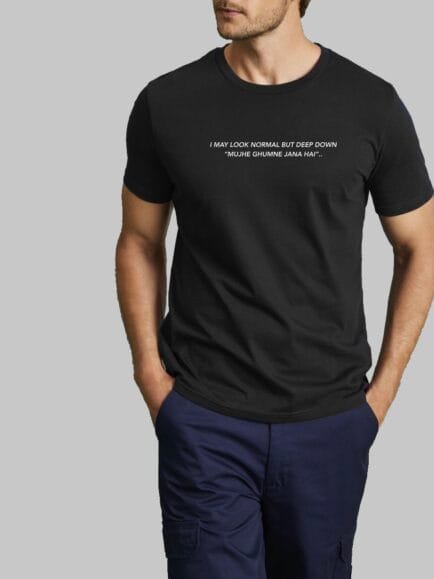 Mujhe Ghumne Jana Hai Men Tshirt