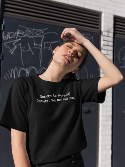 Society Black T shirt