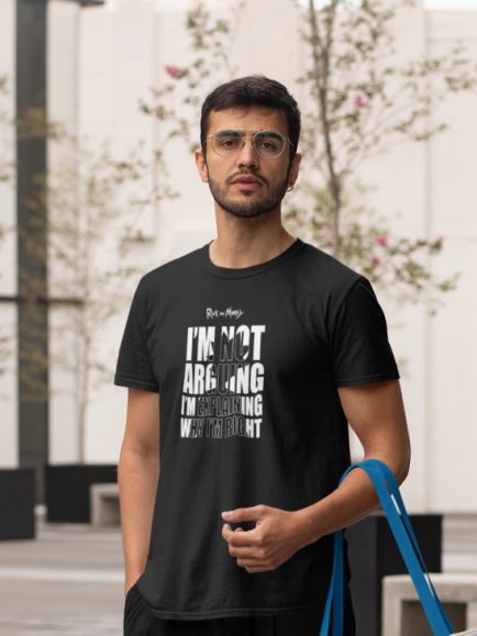 Rick and Morty Men Black Tshirt