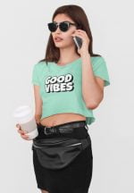 Good Vibes Mint Crop Top