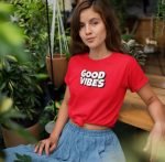 Good Vibes Red Women Tshirt