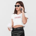 My Heart Says White Crop Top