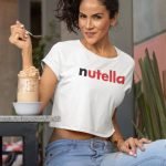 Nutella white crop top