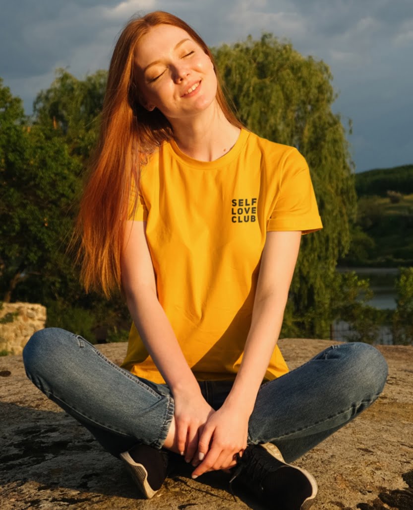 Self Love Club Women Yellow Tshirt