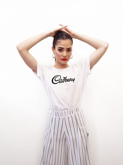 cadbury white women tshirt