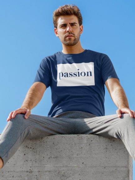 Passion Navy blue T-shirt