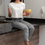 white crop top