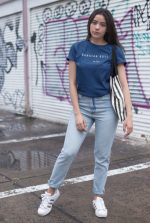 Bangtan Boys BTS Women Blue Tshirt