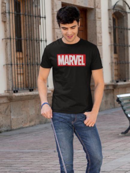 Marvel men black tshirt