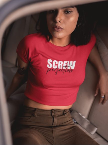 Screw Perfection Red Crop Top