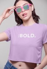 Think Bold Lavender Crop Top