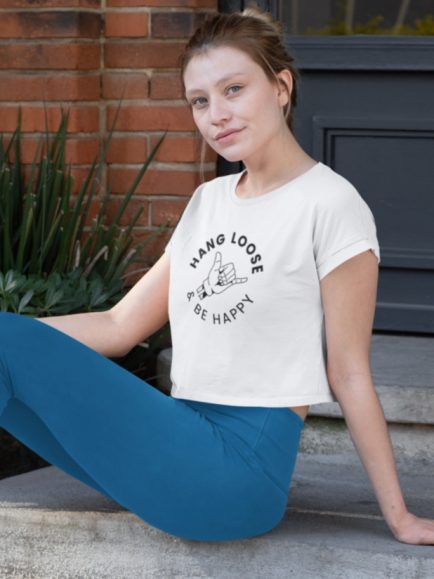 Hang loose crop top
