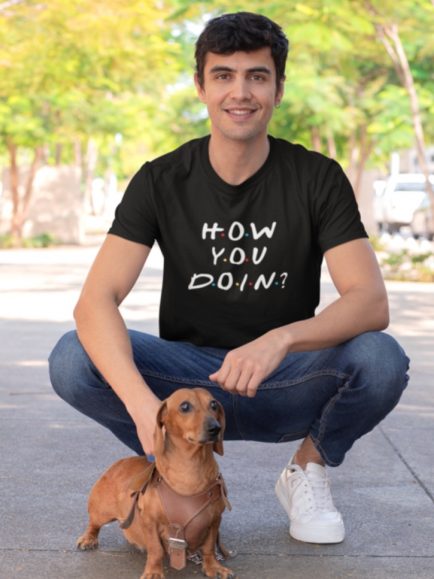 how you doing black men tshirt