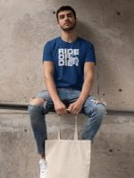 ride or die navy blue tshirt