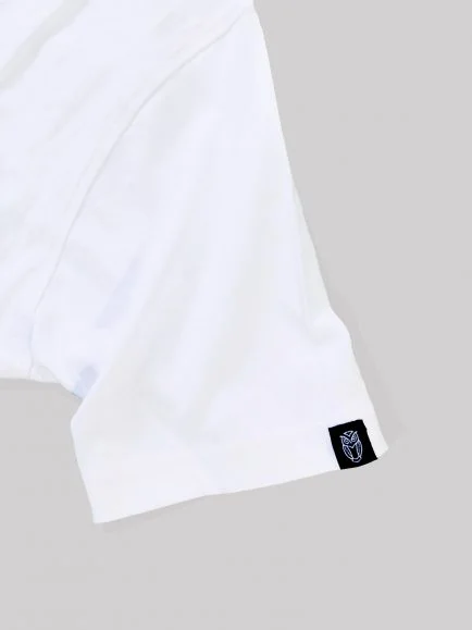 white fabric rareout hem tag