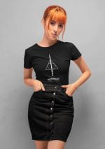 Harry Potter and the Deathly Hallows Black T shirt