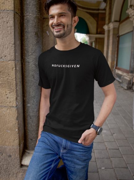 no fuck given black tshirt