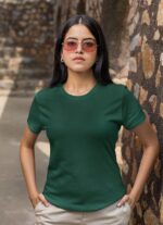 Dark green women T-shirt - Image 2